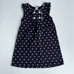 Tea Collection Navy Polka Dot Dress
